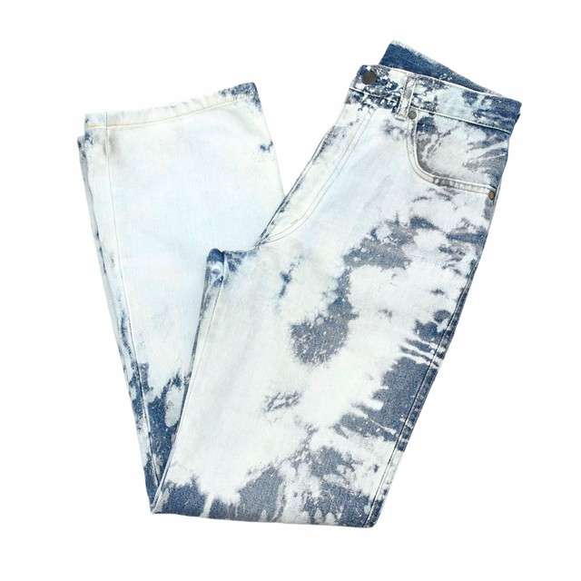 Fiesta bleaching custom denim pants Made in JAPAN