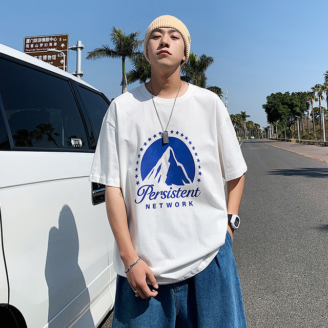 サマープリントtシャツ ルーズスタイルカジュアルラウンドネック 夏物 Oネック 春夏秋冬 韓国 韓流 オルチャン K Pop アイドル コリアン コリアンスター ファッション アクセサリー ペンダント ネックレス ブレスレット リング ピアス バッグ ドラマ 韓国服 Kpop帽子