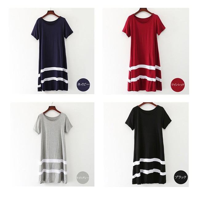 ワンピース レディース ミモレ丈 フレアワンピース 半袖 リゾート ワンピース シンプル アイコネクトショップ Base店