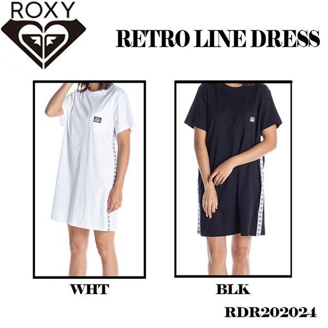 Rdr24 ロキシー ワンピース 半袖 レディース 旅行 タウンユース ビーチ リゾート プレゼント シンプル 黒 白 ブラック ホワイト M L コットン Roxy Beachdays Okinawa