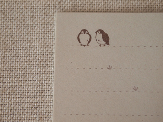 ざらざら紙のレターセット 湖畔のおさんぽ Holiday Market Toya