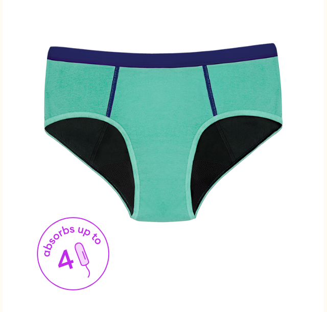 子供用生理ショーツ ナプキン不要 Thinx Btwn キッズ ブリーフ ミントチップ Herchoice