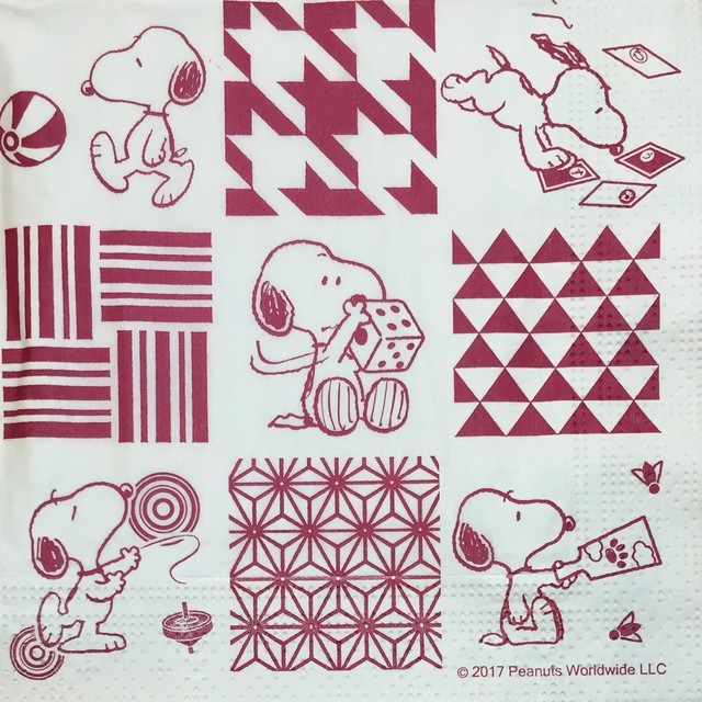 キャラクター Snoopy スヌーピー 北欧ペーパーナプキンpaperletter ペーパーレター