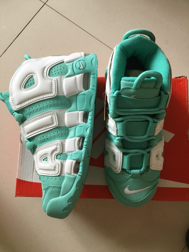 中古品 Nike Air More Uptempo エア モアテン 緑白 Love Fashion Shop