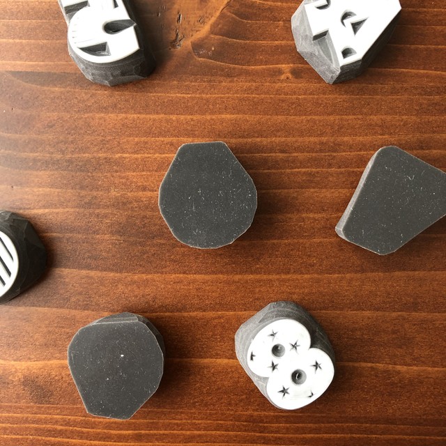 いろいろデザイン 数字消しゴムはんこ 持ち手なし ただのやまもと文具店