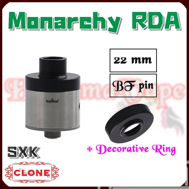 国内発送 送料無料 クローン Monarch Rda Silver Hamama Vape Rda Rta Rdta Rba Mod アトマイザー ベイプ スコンカー Squonk Bfピン Sxk Clone Monarchy 並行輸入販売 Vapeショップ Hamama Vape Hamamavapeクローン Rda Rta Rdta