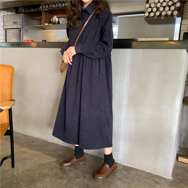 レトロなコーデュロイワンピース 韓国レディースファッション通販 Krex ケーレックス