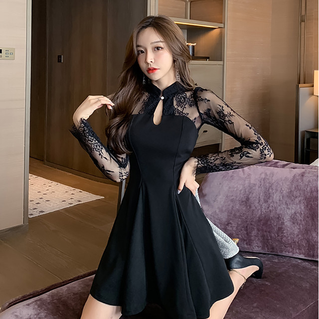 ブラックレースワンピース 韓国レディースファッション通販 Keatc ケット シー