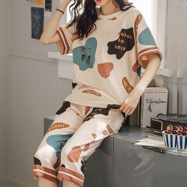 夏 ２０代 ３０代 ４０代 くすみカラー パジャマ レディース 綿素材 ルームウェア 2点セット 部屋着 快適 大きいサイズ Rb R3 08 Mt04 0006 Redbell