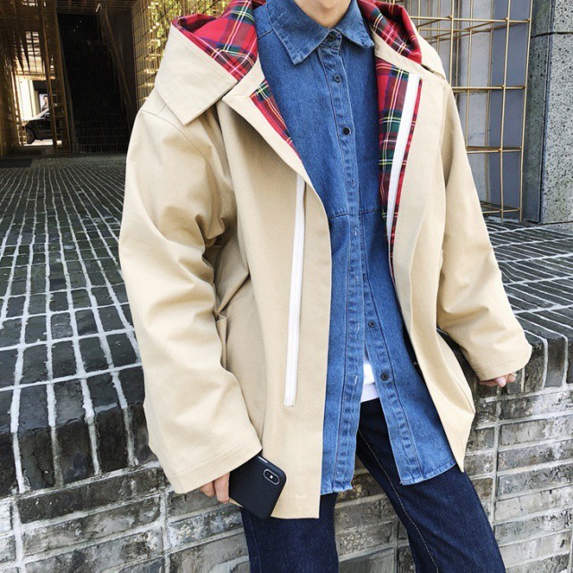 スプリングコート コート ジャケット メンズ チェック柄 裏地 メンズ 春 秋 おしゃれ メンズバディmensbuddy