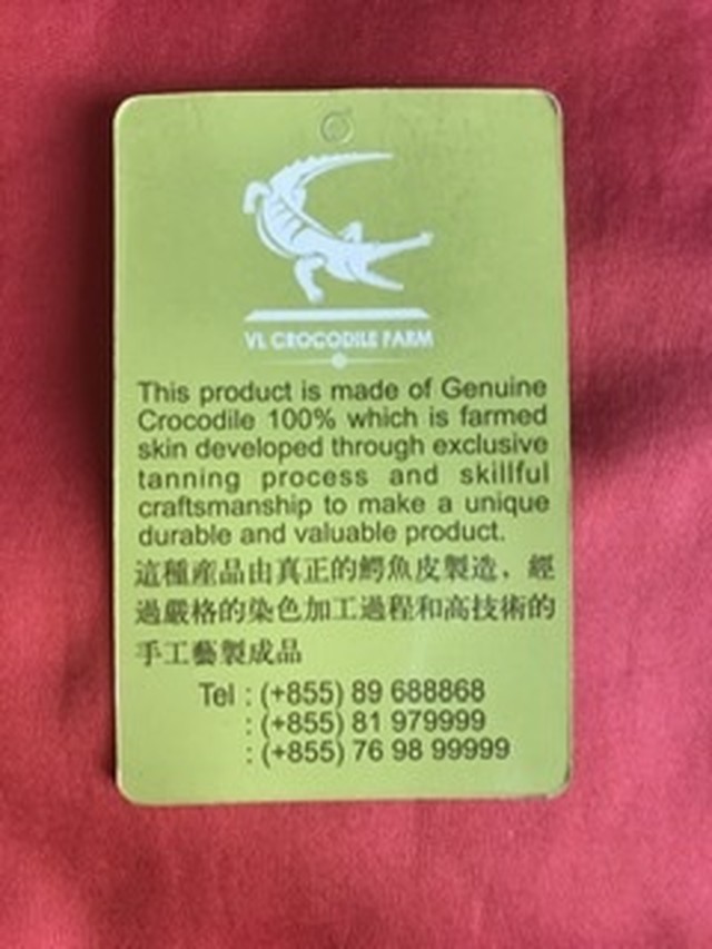 クロコダイル ラウンドファスナー 黒 坂田商店