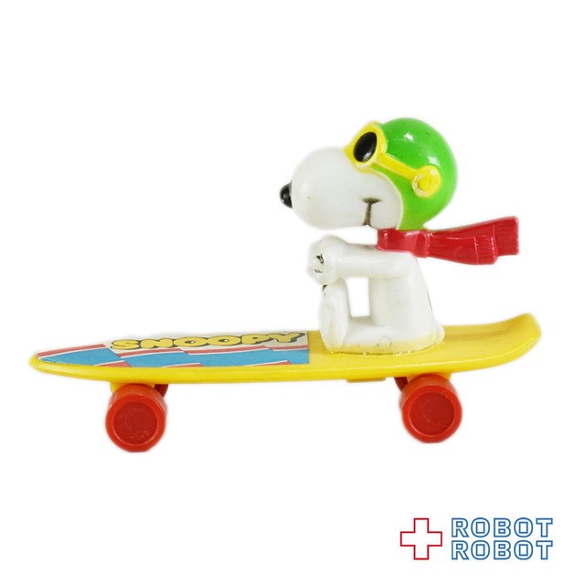 スヌーピー フライングエース ミニ スケートボード 黄ボード Robotrobot