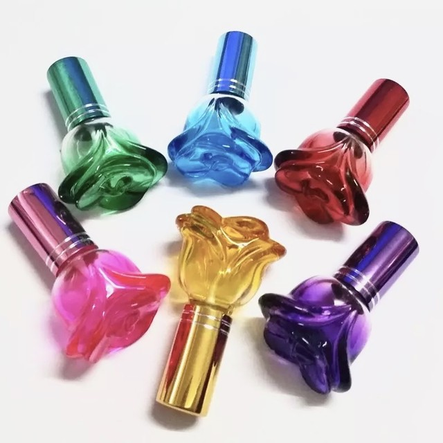 バラのつぼみの香水瓶 一輪挿し パフューム スプレーボトル Jet Mint