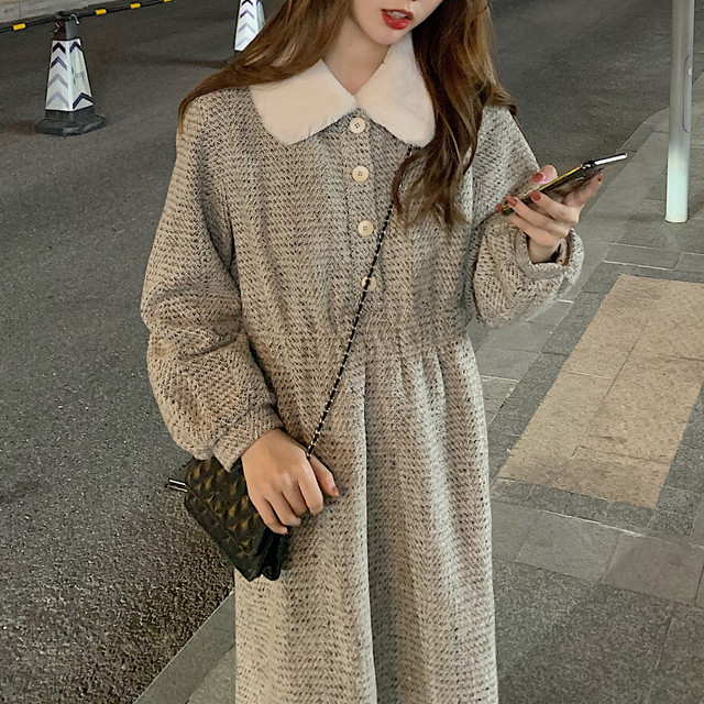 あったかファーのワンピース【hot fur one-piece】