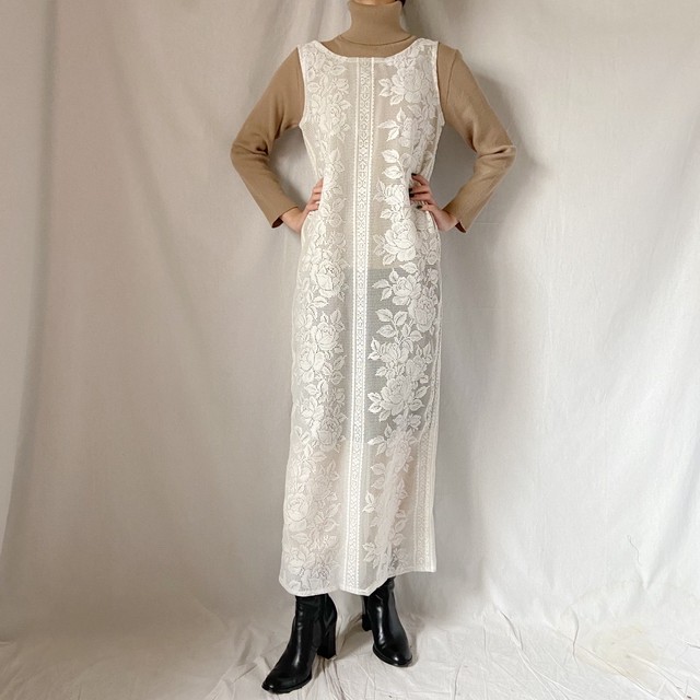 ホワイトレースワンピース Boutique8