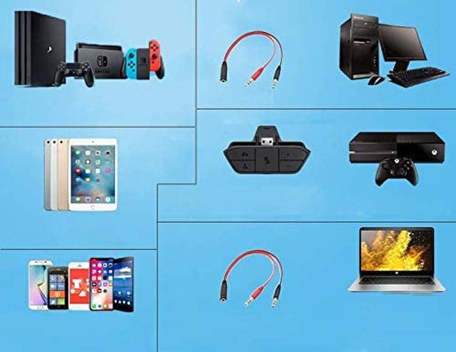 Jpcs Pcゲーム用ヘッドセット Ps4 Xbox One用 Onikuma 3 5mm ステレオ Usb Ledヘッドフォン 全方向マイク付き ボリュームコントロール コンピューター ノートパソコン Mac Playstation 4 Ysshui ブラック ブルー Az Japan Classic Store