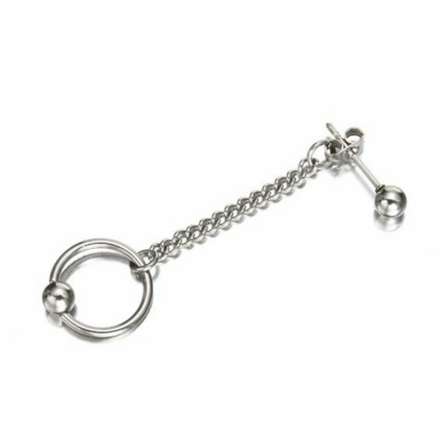 送料無料 ピアス Bts Jin ジン 防弾少年団 ピアス メンズ 片耳 レディース 男女共用 チェーンピアス フープピアス リング 可愛い A Favoriteselect