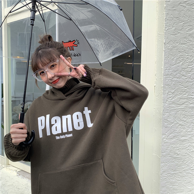 レディース トップス 秋冬 パーカー スウェット スエット レディース トレーナー ハイネック リブニットネック フード付き プルオーバー ロゴプリント 重ね着風 シンプル カジュアル おしゃれ 大人可愛い お出かけ デート 通勤 通学 旅行 普段着 レッド ブラック