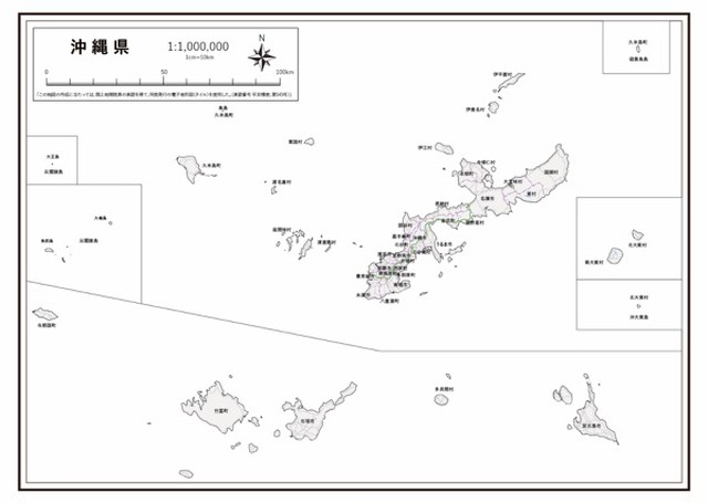 P5沖縄県 高速道路 K Okinawa P5 楽地図 日本全国の白地図ショップ