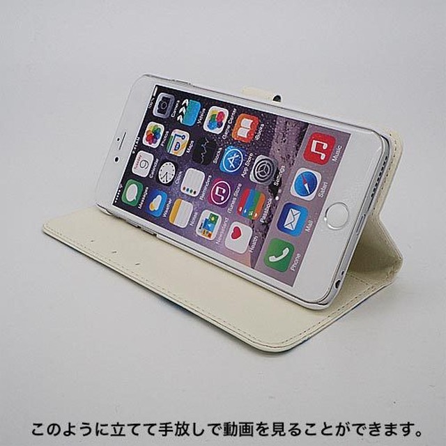 手帳型スマホケース Iphone 11pro Max 11 Xr Xsmax 8plus 7plus 6plus 6splus 用 Tileブルー かわいい青や水色のタイル柄アイフォンケース カバー Cloth Tree