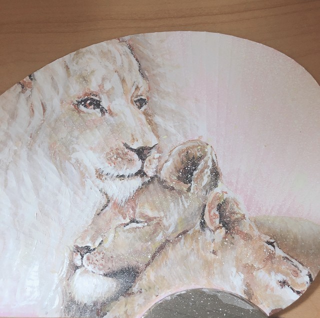 うちわ絵 Family Artwork Jun To Riki