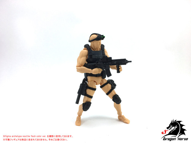 1 12スケール可動フィギュア用装備セットb ゴースト Irosika