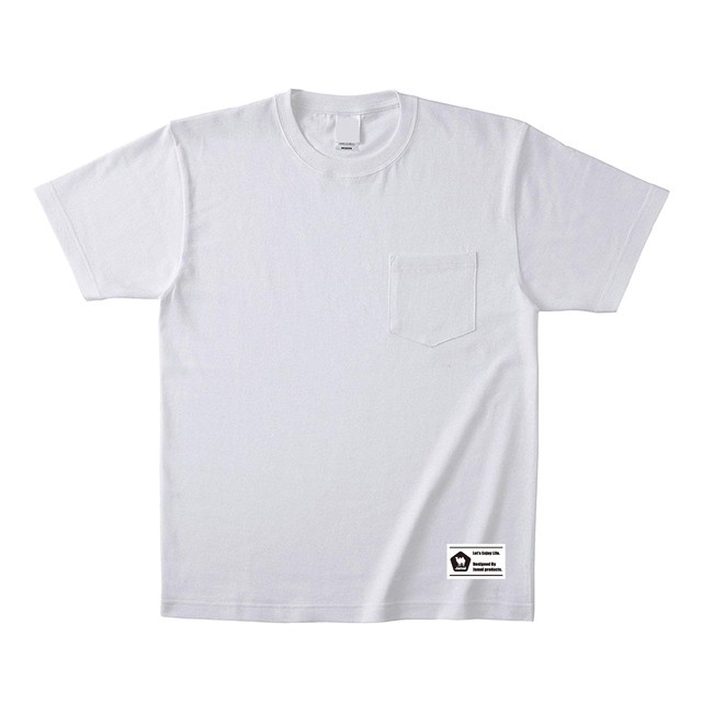 Jamalタグポケットtシャツ ホワイト Jamal Products ジャマル プロダクツ シンプルおしゃれデザインのtシャツ キャップ トレーナーなど販売