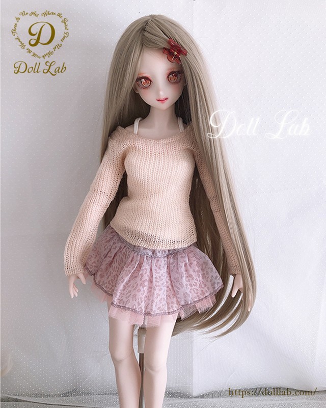 シルクストレート ワンレングス 9 10inch カフェオレミルク Dwl015 A096 9in Doll Lab