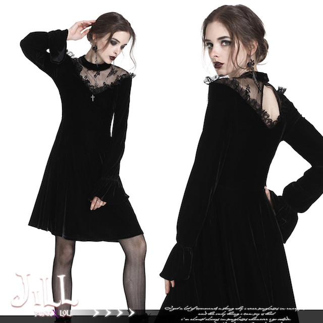 ゴスロリ ワンピース 服 大きいサイズ スカート パンク ロック ヴィジュアル系 ビジュアル系 レディース T001 Haln0362 胡蝶の夢 舞台衣装 ゴスロリ 専門店