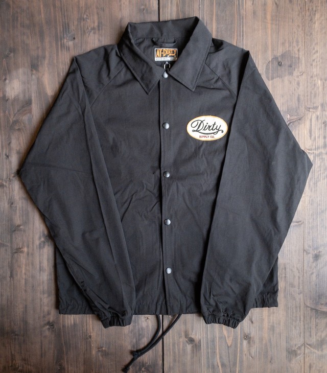 At Dirty アットダーティー Coach Jacket Black コーチジャケット ライトアウター 秋服 冬服 Jigger