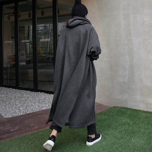 ロングパーカー ワンピース ゆったりサイズ 秋冬 大きめサイズ パーカー レディース ワンピース マキシ丈 お家スタイル 代 30代 40代 カジュアル K0648 Shopmall To You