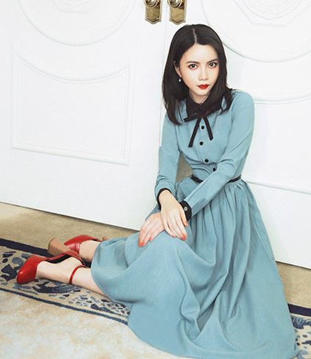 Web限定 ドールカラーリボンタイ長袖フロントボタンレトロロングワンピース 公式の Carlavista Com