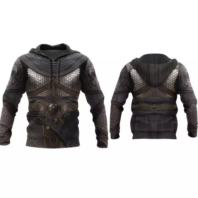 騎士 ナイト 鎧 パーカー ヨロイ 甲冑 面白パーカー ハロウィン コスプレ パーティー Bf Merch S