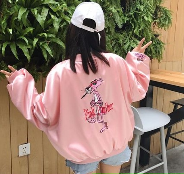 韓国ulzzang 刺繍 スカジャン ジャケット レディースコート3色 Nikkihouse