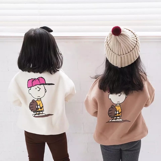商品入荷しました Kidsトレーナー チャーリーブラウン Snoopy 韓国子供服 Kuhi03