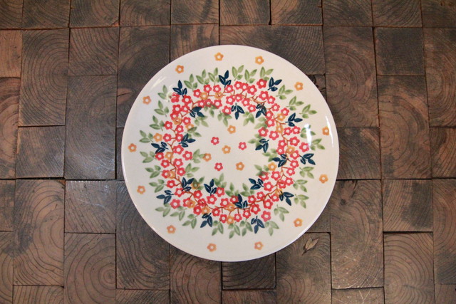 Sale ポーランド食器 ポーリッシュポタリー プレートs ケーキプレート 17cm T130 Kk02 花柄 小花 News Stand Satake