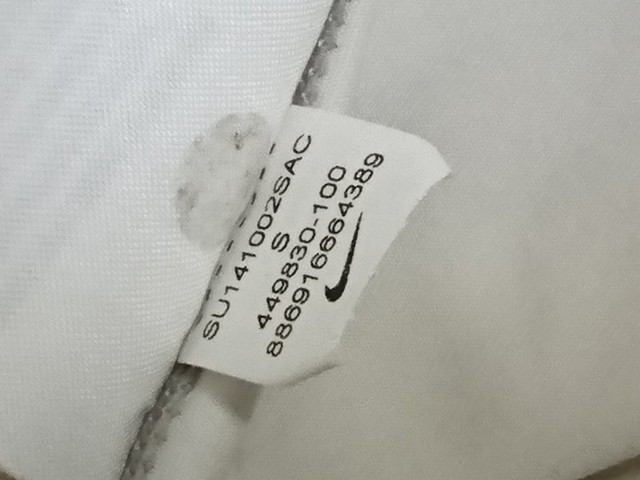 古着 メンズs Nike ナイキ ナイキプロ コンプレッション インナーシャツ 半袖 着圧 ホワイト 4490 100 スポーツウェア シューズの古着屋 リサイクルスポーツ