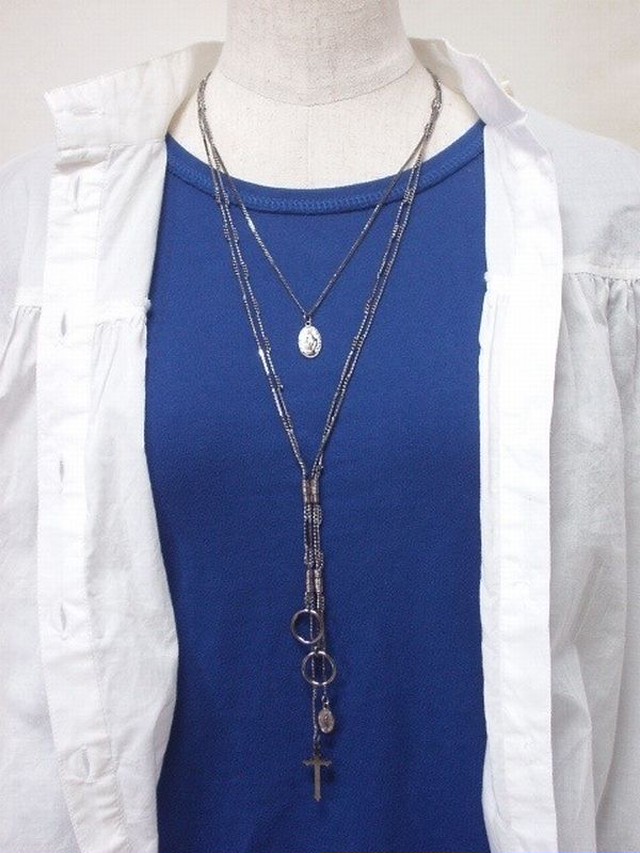 ネックレス ペンダント レディースアクセサリー アクセサリー ファッション クロス キリストメダル ロザリオ スタイルネックレス Y字 3011 Tre Fiore