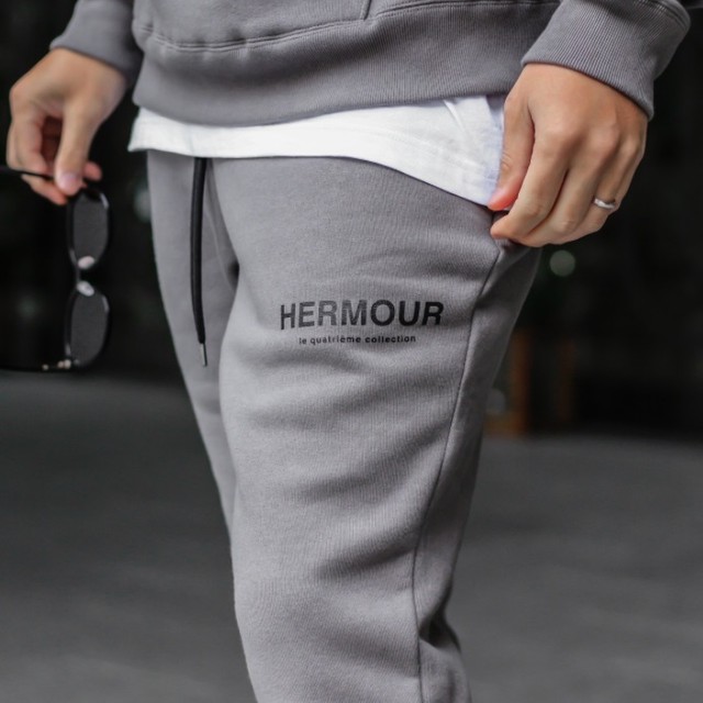 Hermour エムール Wool Lining Sweat Pants He 071 スウェットパンツ グレー メンズ Brillante ブリランテ