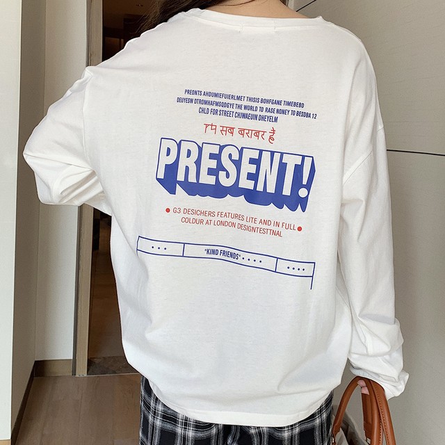 〈リクエストアイテム〉プレゼントバックロゴT【present back logo T-shirt】