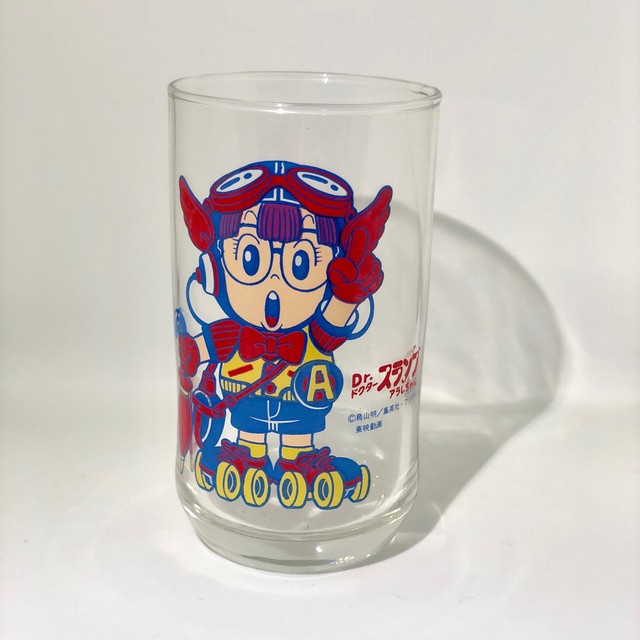 Dr スランプ アラレちゃん グラス 2個セット 三ツ矢サイダー レトロ 昭和 ヴィンテージ ちんき堂