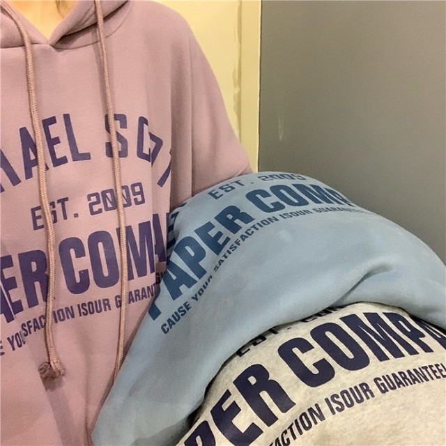 マカロンカラーのフード付きパーカー【macaron color hood Parker】