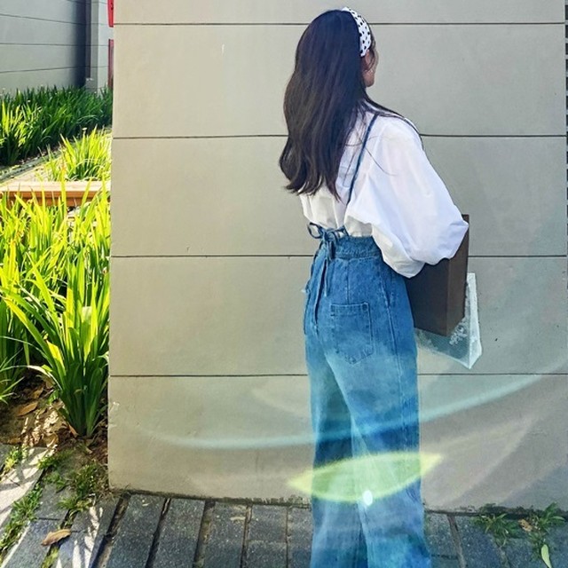 不良 救い 位置する バック リボン デニム サロペット Francois Zenner Mva Com