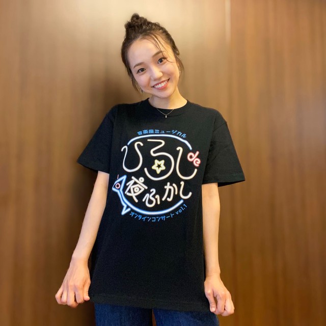 Tシャツ 缶バッジセット ひろしde夜ふかしtシャツ Ong