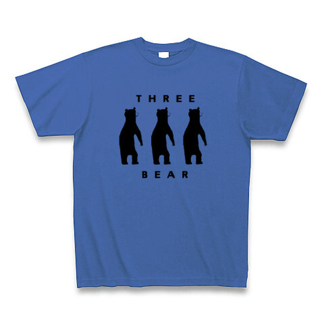 3匹のクマ Tシャツ サムライブルー ロゴ大 クマのtシャツ屋さん