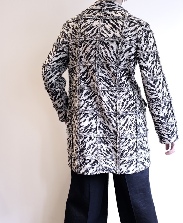 素晴らしい価格 fumika_uchida patchwork coat zebra - ブルゾン ...