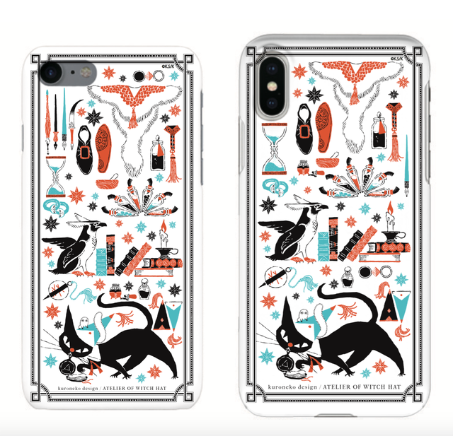 とんがり帽子のアトリエ×黒ねこ意匠 スマホケース