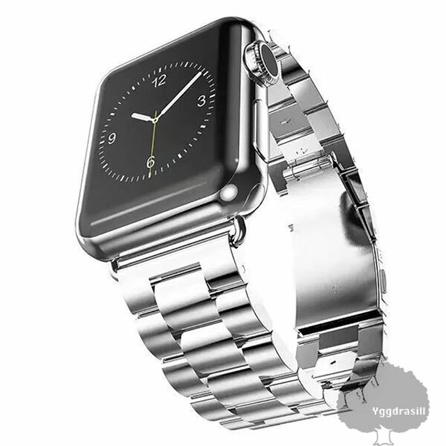 Ygg 新品 Applewatch アップルウォッチ R3 腕時計 ベルト バンド 38 40mm 42 44mm シルバー 銀 ジュビリーブレスレット 3列 3連 メンズ レディース フォーマル ビジネス Ygg Store Base店