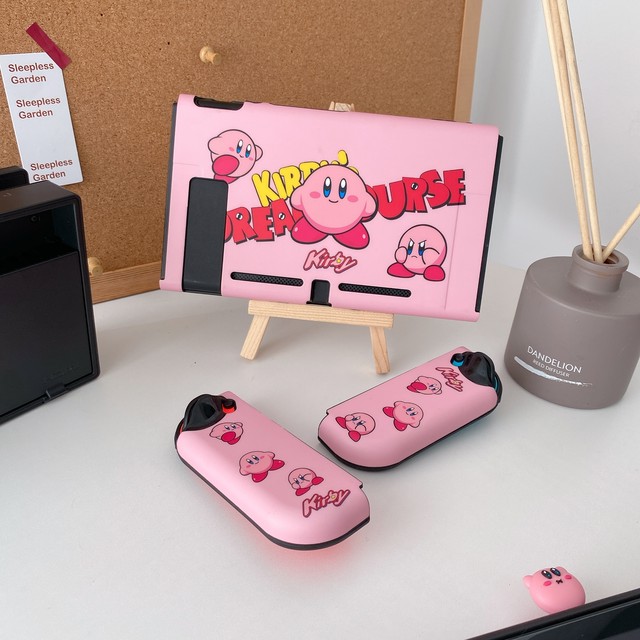 任天堂switch カバー 分体式 ニンテンドウ スイッチ ケース ドック対応 Imd製法 Joy Con保護カバー ジョイコンカバー 全面保護ケース かわいい ピンク New I