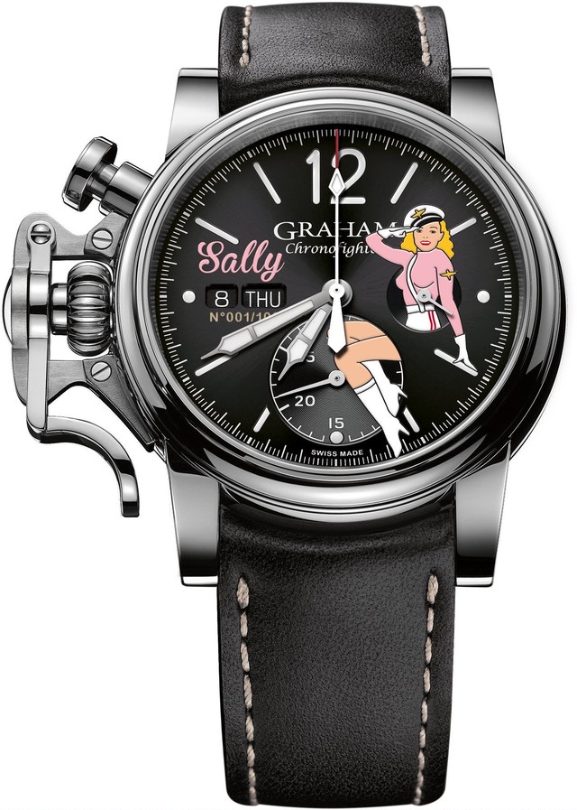 【GRAHAM グラハム】Chronofighter Vintage Nose Art Ltd クロノファイターヴィンテージ ノーズアート『Sally サリー』世界限定100本/正規輸入品
